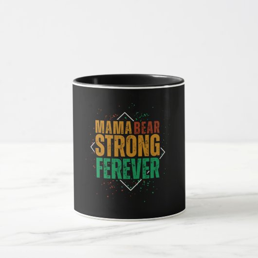 カラフルママベアストロングフォーエバー マグカップ (中央)