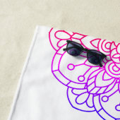 カラフルマンダラカワイトモノグラムビーチタオル ビーチタオル (インサイチュ)