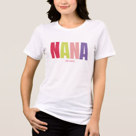 カラフルミニマリストおばあちゃん トライブレンドTシャツ