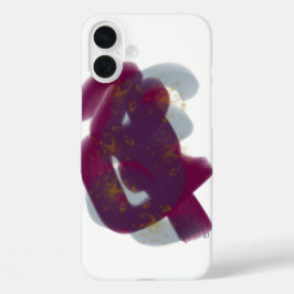 カラフルミニマル抽象芸術 iPhone 16 PLUSケース