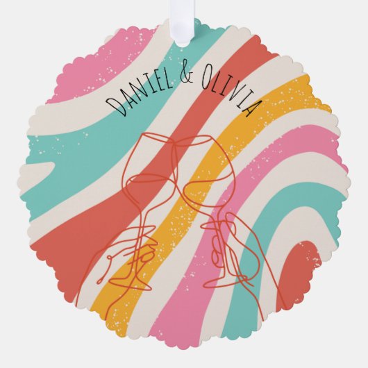 カラフルミニマ結婚リスト オーナメントカード (正面)