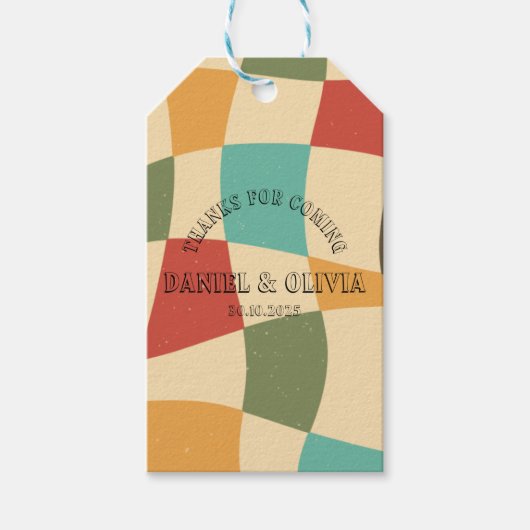 カラフルミニマ結婚リスト ギフトタグ (正面)