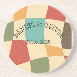 カラフルミニマ結婚リスト コースター
