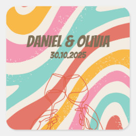 カラフルミニマ結婚リスト スクエアシール