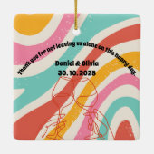 カラフルミニマ結婚リスト セラミックオーナメント (裏面)