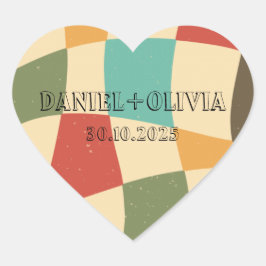 カラフルミニマ結婚リスト ハートシール