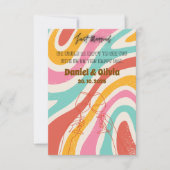 カラフルミニマ結婚リスト 出欠カード (正面)