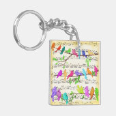 カラフルミュージカルバーズシンフォニーキーチェーン キーホルダー (正面左)