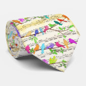 カラフルミュージカルバーズネックタイ – 春 ネクタイ (ロール)