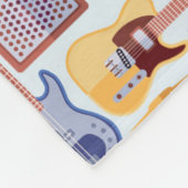 カラフルミュージカル楽器パターン フリースブランケット (角)