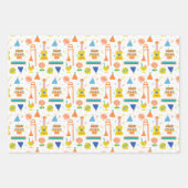 カラフルミュージカル誕生会 ラッピングペーパーシート (正面3)