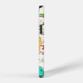 カラフルミュージカル鳥iPhoneケース iPhoneケース (右側面)