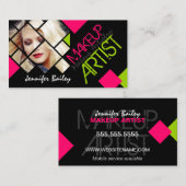 カラフルメイクモダンアーティスト 名刺 (正面/裏面)