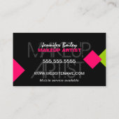 カラフルメイクモダンアーティスト 名刺 (裏面)