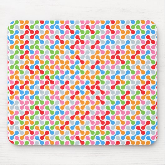 カラフルメタボールパター数々のン マウスパッド (正面)