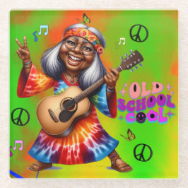 カラフルメヒッパイシッククールコースター ガラスコースター