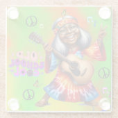 カラフルメヒッパイシッククールコースター ガラスコースター (裏面)