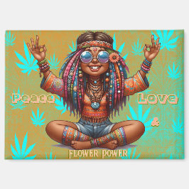 カラフルメヒッピーのシックなメアリー・ジェーン・マグネット マグネット