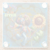 カラフルメヒッピー保シックCalm Coaster ガラスコースター (裏面)