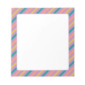 カラフルメモストライプ帳 ノートパッド (正面)