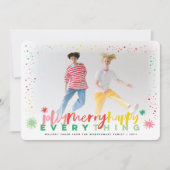 カラフルメリーすてきハッピーオールホリデイ シーズンカード (正面)