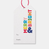 カラフルメリーと前後が明るい ギフトタグ (正面)