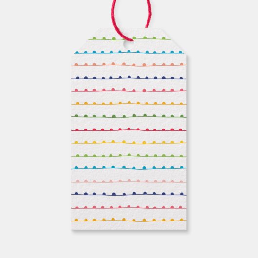 カラフルメリーと前後が明るい ギフトタグ (裏面)