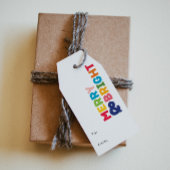 カラフルメリーと前後が明るい ギフトタグ