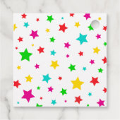 カラフルメリーと明るいクリスマスのメッセージカード フェイバータグ (裏面)