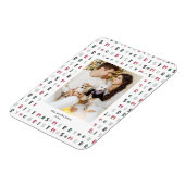 カラフルメリークリスマススクリプト写真の休日 マグネット (左側)