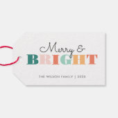 カラフルメリー明るい ギフトタグ (裏面横)