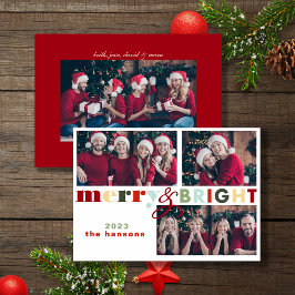 カラフルメリーBright Christmas Photo シーズンカード