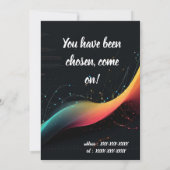 カラフルメロディー 招待状 (裏面)