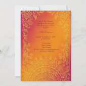 カラフルメンディマンダラフローラヒンヒンズー 招待状 (正面)