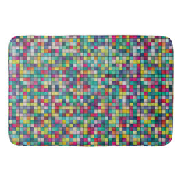 カラフルモザイク模様 バスマット