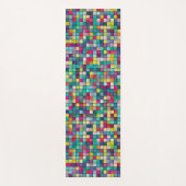 カラフルモザイク模様 ヨガマット (正面)