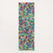 カラフルモザイク模様 ヨガマット (裏面)