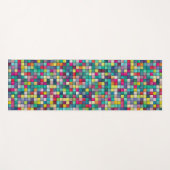 カラフルモザイク模様 ヨガマット (正面(横))