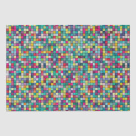 カラフルモザイク模様 薄葉紙