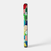 カラフルモザイク iPhone 15ケース (左側面)
