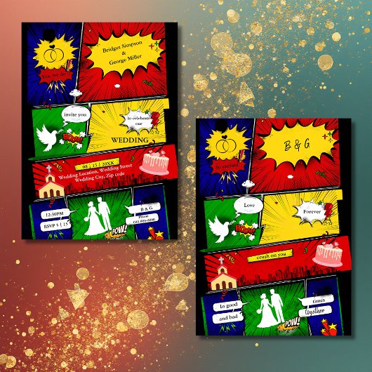 カラフルモダンおもしろいレトロ結婚漫画の話