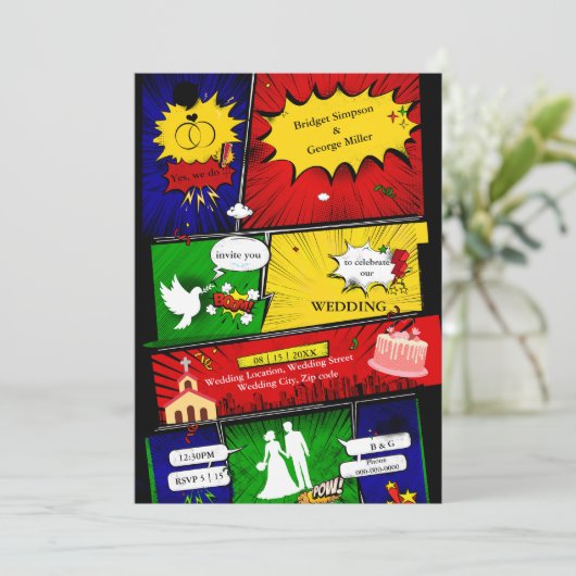 カラフルモダンおもしろいレトロ結婚漫画の話 (スタンド正面)