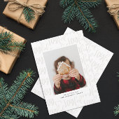 カラフルモダンおもしろい家族写真クリスマス シーズンカード