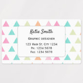 カラフルモダンおもしろい ラベル (デザイン2)