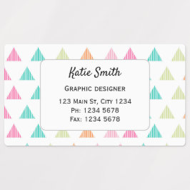 カラフルモダンおもしろい ラベル