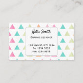 カラフルモダンおもしろい 名刺 (裏面)