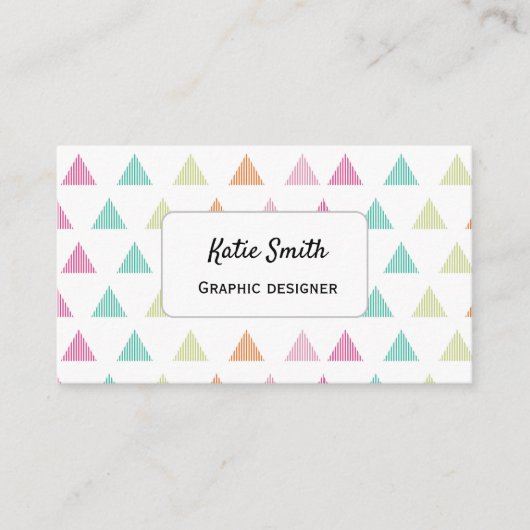 カラフルモダンおもしろい 名刺 (正面)