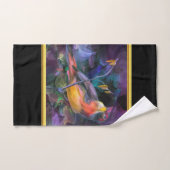 カラフルモダンのユーモアでロマンチックな バスタオルセット (ハンドタオル)