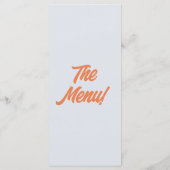 カラフルモダンはっきりしたファンキーレトロ70結婚s メニュー (裏面)