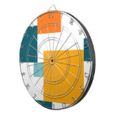 カラフルモダンよくはしゃぐ角 ダーツボード (正面右)